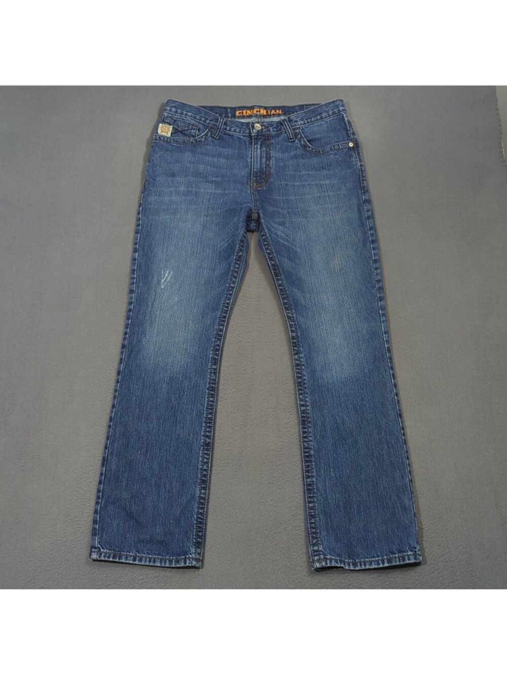 Cinch Jeans Men's 33x32 Fits 34x31 Blue Ian Boot Cut Western Denim Cowboy Rodeo